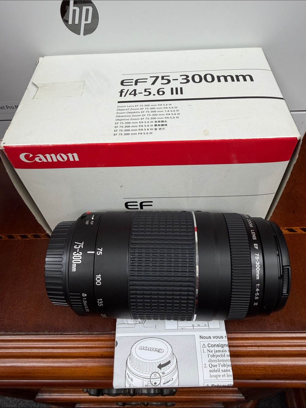 NIB Canon 75-300mm f/4-5.6 III Telephoto Zoom Lens - Black